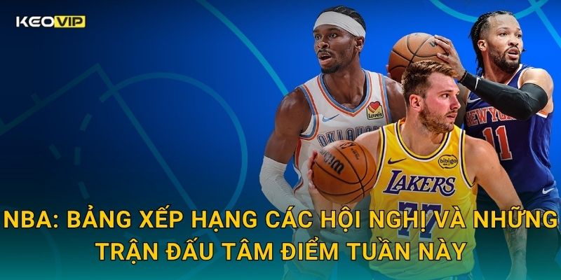 Soi Kèo NBA – Kèo Nhà Cái Nhận Định Bóng Rổ Nhà Nghề Mỹ Đêm Nay Cực Kỳ Hấp Dẫn 1 NBA: Bảng xếp hạng các hội nghị và những trận đấu tâm điểm tuần này